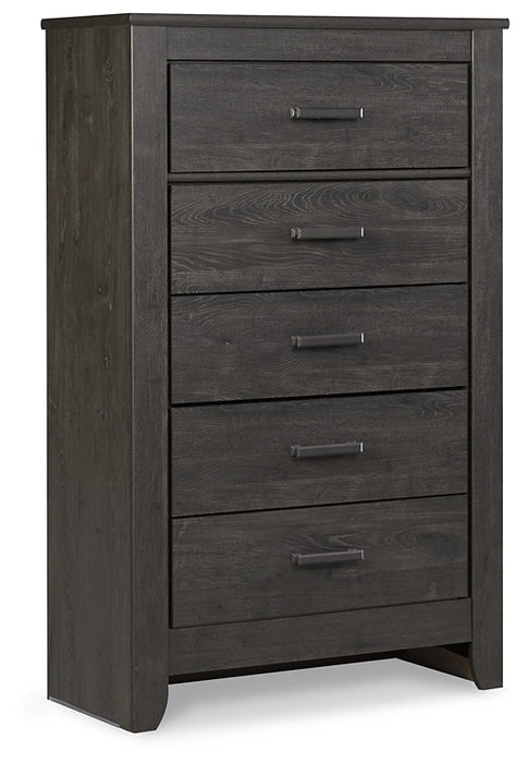 Brinxton Full Panel Bed with Mirrored Dresser and Chest Huntsville Furniture Outlet