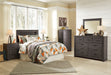 Brinxton Full Panel Headboard with Mirrored Dresser, Chest and 2 Nightstands Huntsville Furniture Outlet