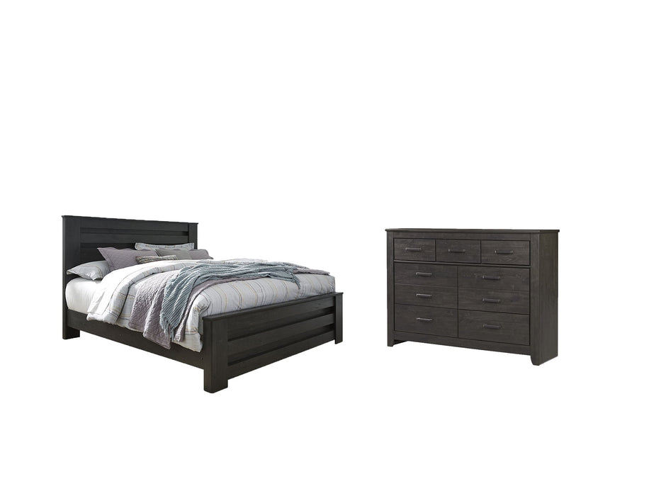 Brinxton King Panel Bed with Dresser Huntsville Furniture Outlet