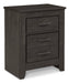 Brinxton King Panel Bed with Mirrored Dresser, Chest and 2 Nightstands Huntsville Furniture Outlet