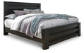 Brinxton King Panel Bed with Mirrored Dresser and Nightstand Huntsville Furniture Outlet