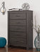 Brinxton Queen/Full Panel Headboard with Mirrored Dresser and Chest Huntsville Furniture Outlet