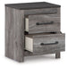 Bronyan Two Drawer Night Stand Huntsville Furniture Outlet