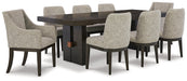 Burkhaus Dining Table and 8 Chairs Huntsville Furniture Outlet