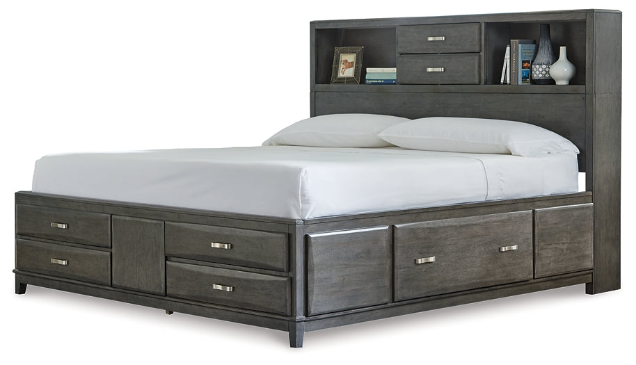 Caitbrook Queen Storage Bed with 8 Storage Drawers with Dresser Huntsville Furniture Outlet