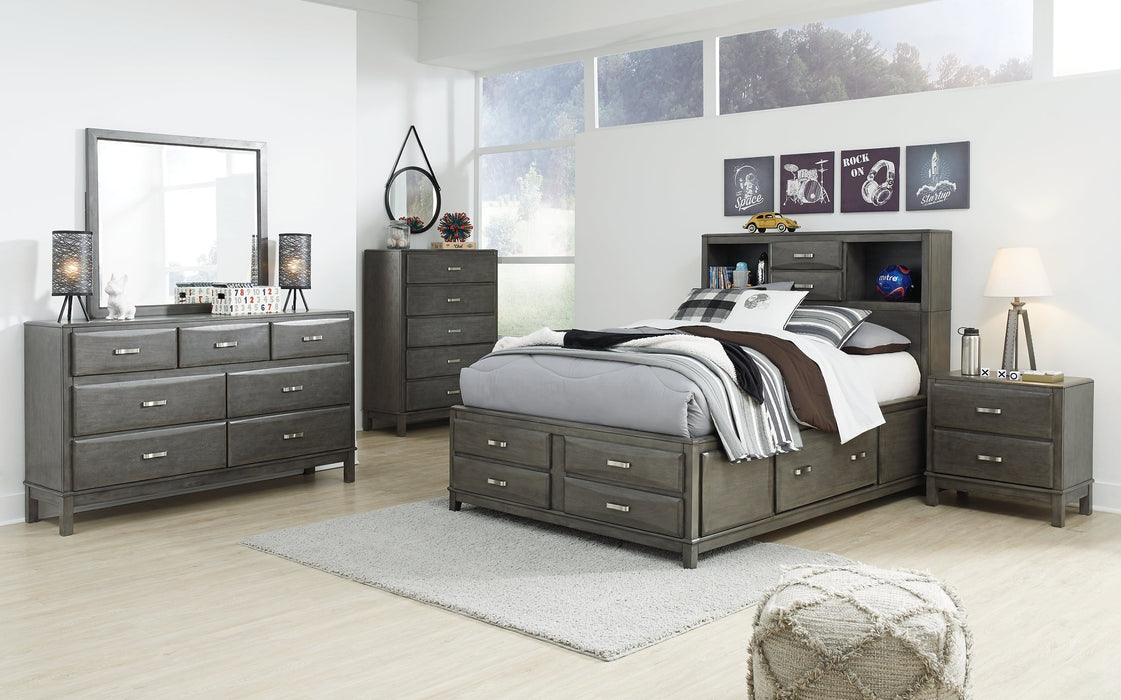 Caitbrook Queen Storage Bed with 8 Storage Drawers with Dresser Huntsville Furniture Outlet