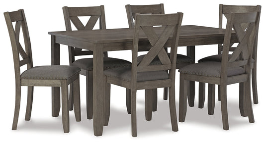 Caitbrook RECT DRM Table Set (7/CN) Huntsville Furniture Outlet