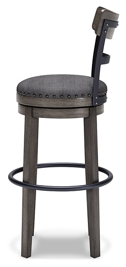 Caitbrook UPH Swivel Barstool (1/CN) Huntsville Furniture Outlet