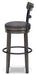 Caitbrook UPH Swivel Barstool (1/CN) Huntsville Furniture Outlet