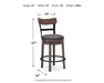 Caitbrook UPH Swivel Barstool (1/CN) Huntsville Furniture Outlet