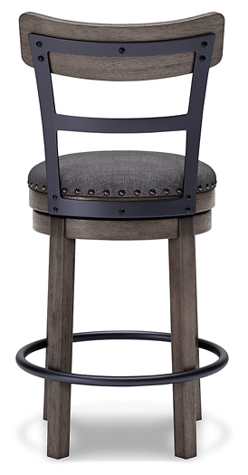 Caitbrook UPH Swivel Barstool (1/CN) Huntsville Furniture Outlet