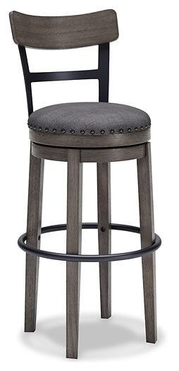 Caitbrook UPH Swivel Barstool (1/CN) Huntsville Furniture Outlet