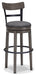 Caitbrook UPH Swivel Barstool (1/CN) Huntsville Furniture Outlet