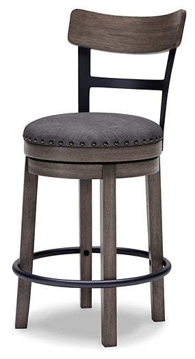 Caitbrook UPH Swivel Barstool (1/CN) Huntsville Furniture Outlet