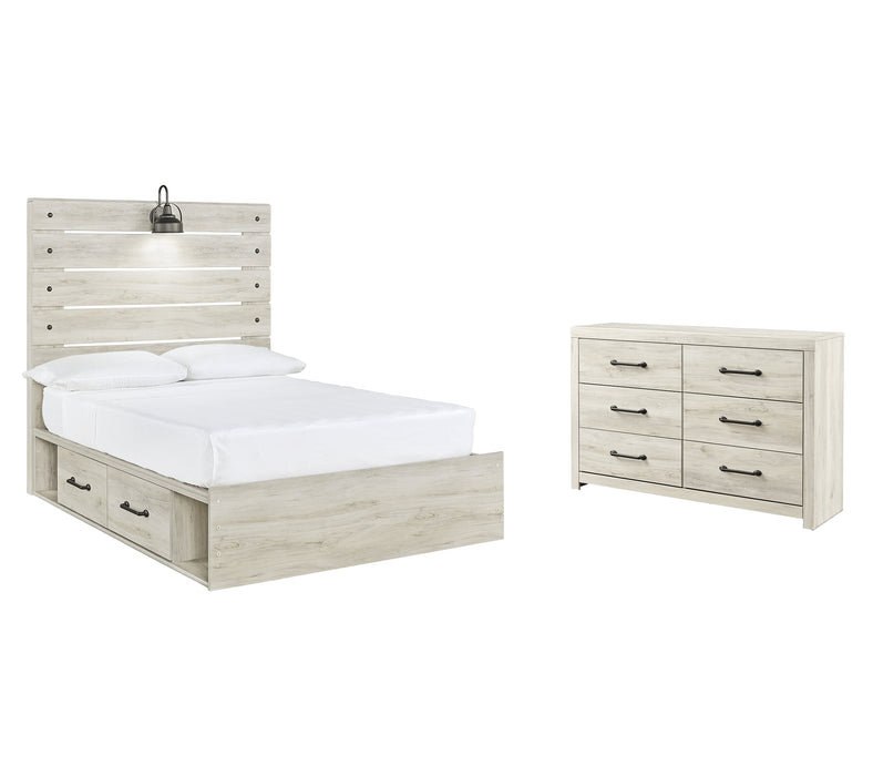 Cambeck Full Panel Bed with 4 Storage Drawers with Dresser Huntsville Furniture Outlet