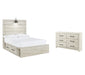 Cambeck Full Panel Bed with 4 Storage Drawers with Dresser Huntsville Furniture Outlet