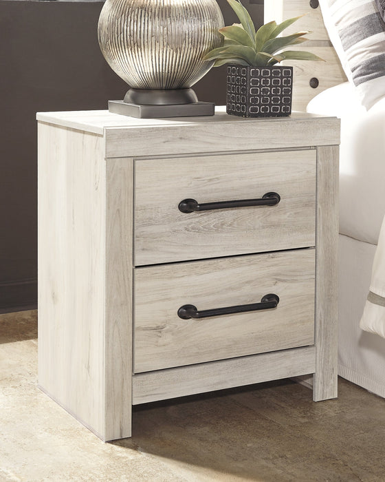 Cambeck Full Panel Bed with 4 Storage Drawers with Mirrored Dresser and 2 Nightstands Huntsville Furniture Outlet