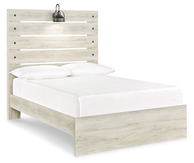 Cambeck Full Panel Bed with Mirrored Dresser and 2 Nightstands Huntsville Furniture Outlet