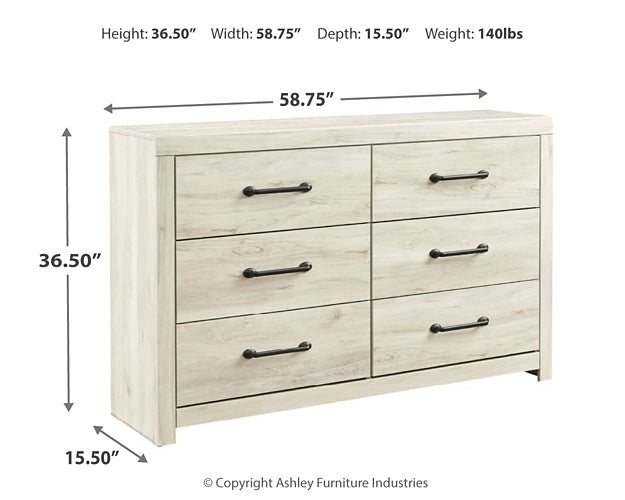 Cambeck King/California King Upholstered Panel Headboard with Dresser Huntsville Furniture Outlet