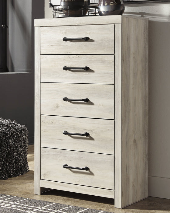 Cambeck King Upholstered Panel Bed with Mirrored Dresser, Chest and Nightstand Huntsville Furniture Outlet