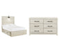 Cambeck Queen Panel Bed with 2 Storage Drawers with Dresser Huntsville Furniture Outlet