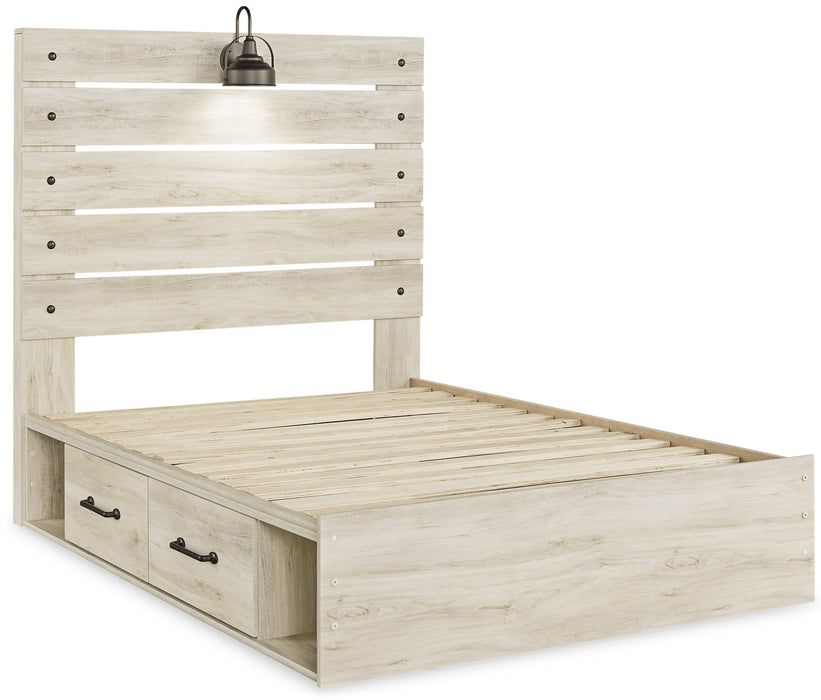 Cambeck Queen Panel Bed with 2 Storage Drawers with Dresser Huntsville Furniture Outlet