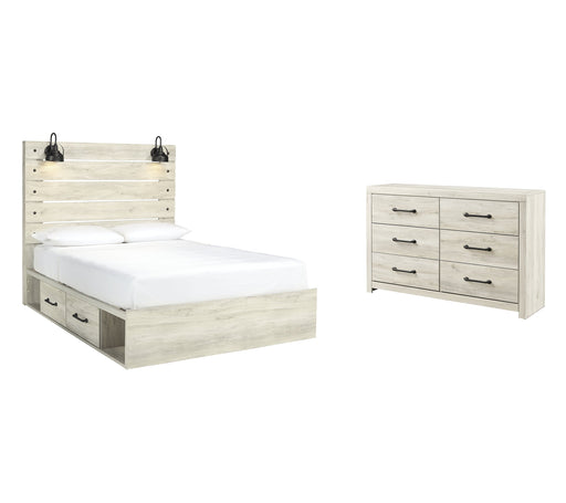 Cambeck Queen Panel Bed with 4 Storage Drawers with Dresser Huntsville Furniture Outlet