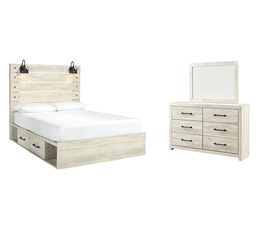 Cambeck Queen Panel Bed with 4 Storage Drawers with Dresser Huntsville Furniture Outlet