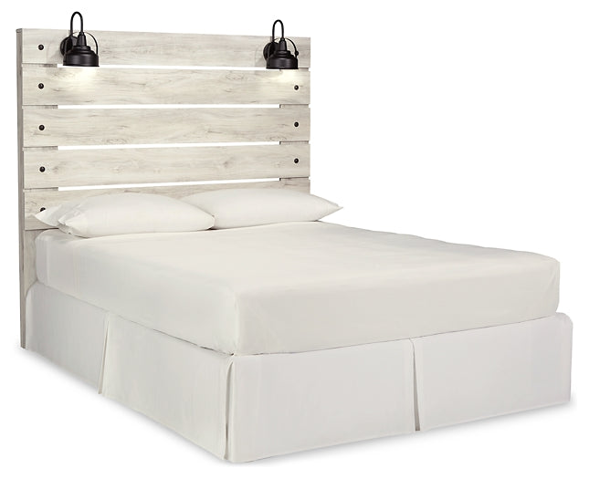 Cambeck Queen Panel Headboard with Mirrored Dresser, Chest and 2 Nightstands Huntsville Furniture Outlet