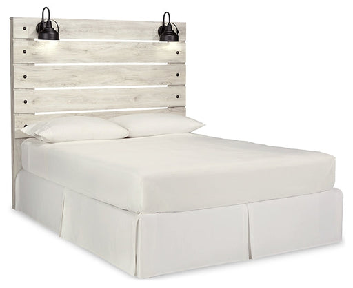 Cambeck Queen Panel Headboard with Mirrored Dresser and Chest Huntsville Furniture Outlet