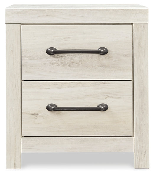 Cambeck Twin Panel Bed with 4 Storage Drawers with Mirrored Dresser, Chest and 2 Nightstands Huntsville Furniture Outlet