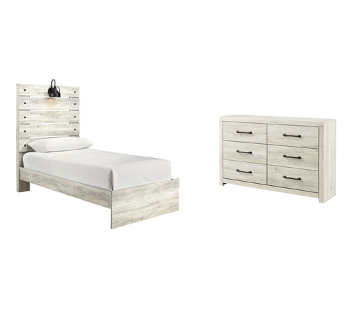 Cambeck Twin Panel Bed with Dresser Huntsville Furniture Outlet