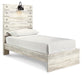 Cambeck Twin Panel Bed with Mirrored Dresser, Chest and 2 Nightstands Huntsville Furniture Outlet