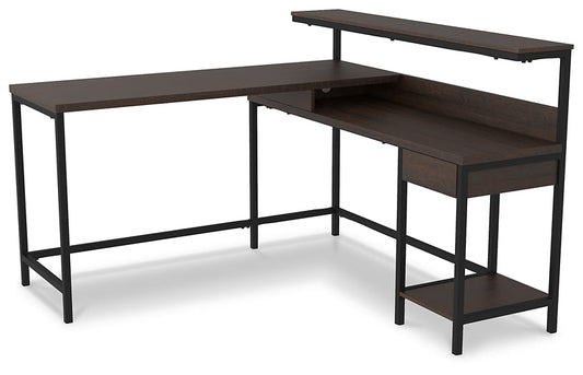 Camiburg L-Desk with Storage Huntsville Furniture Outlet