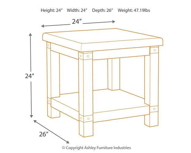 Carynhurst Coffee Table with 1 End Table Huntsville Furniture Outlet