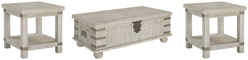 Carynhurst Coffee Table with 2 End Tables Huntsville Furniture Outlet