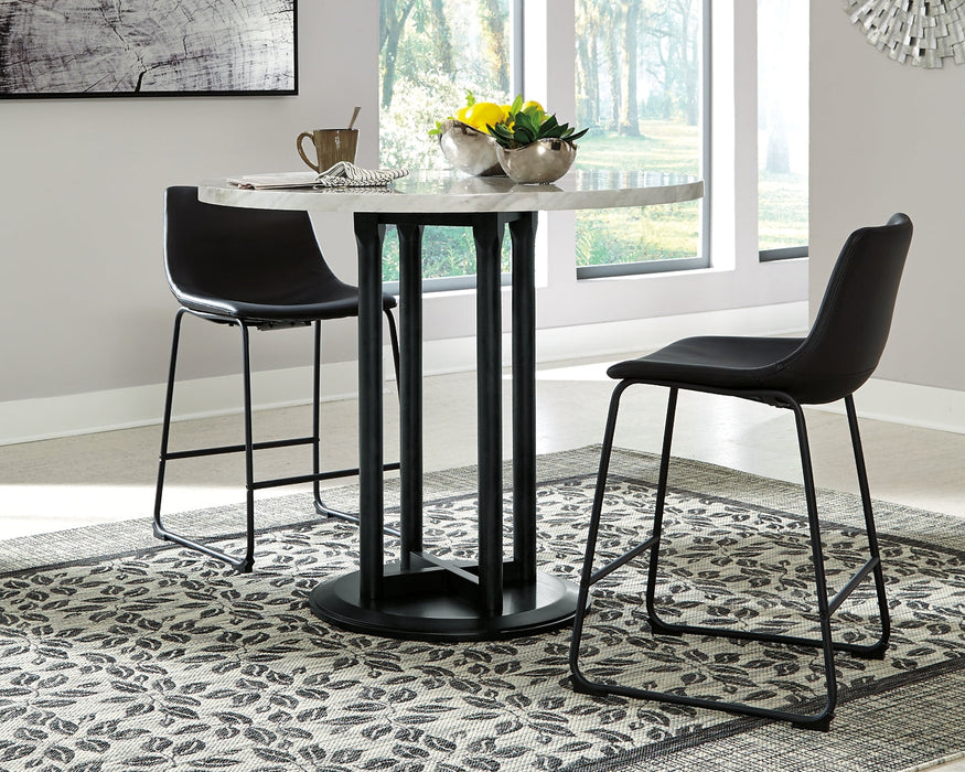 Centiar Counter Height Dining Table and 2 Barstools Huntsville Furniture Outlet