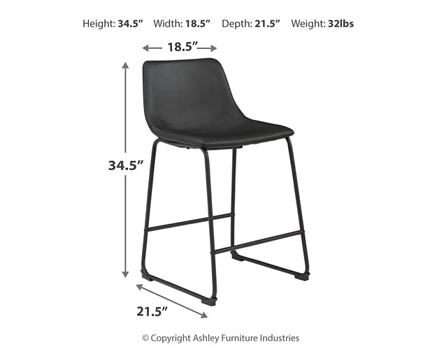 Centiar Counter Height Dining Table and 2 Barstools Huntsville Furniture Outlet