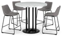 Centiar Counter Height Dining Table and 4 Barstools Huntsville Furniture Outlet