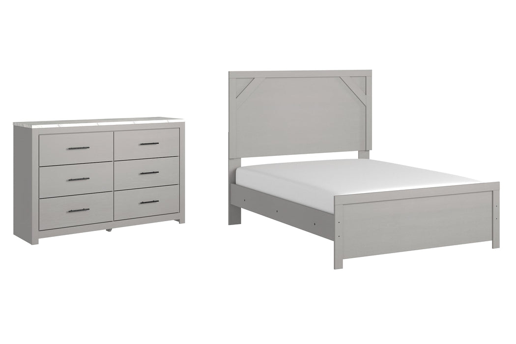 Cottonburg Full Panel Bed with Dresser Huntsville Furniture Outlet