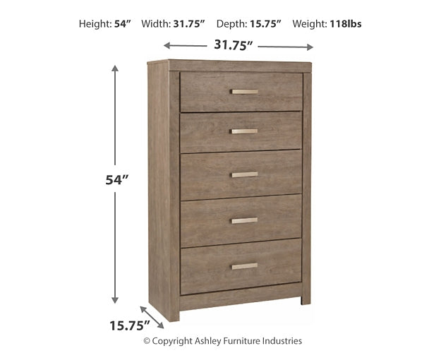 Culverbach Five Drawer Chest Huntsville Furniture Outlet