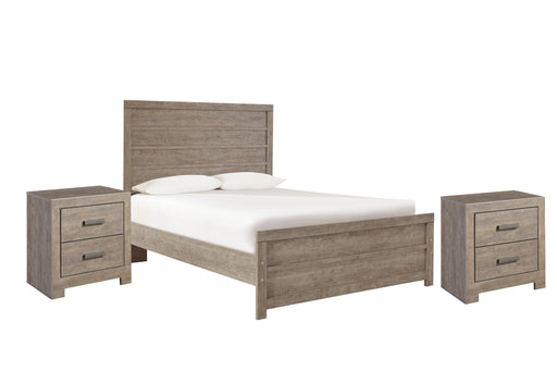 Culverbach Full Panel Bed with 2 Nightstands Huntsville Furniture Outlet