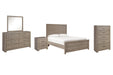 Culverbach Full Panel Bed with Mirrored Dresser, Chest and Nightstand Huntsville Furniture Outlet