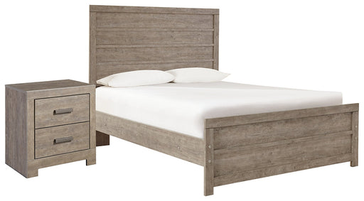 Culverbach Full Panel Bed with Nightstand Huntsville Furniture Outlet