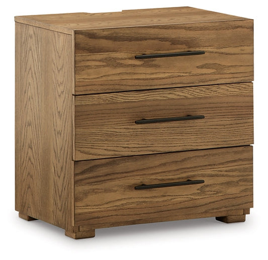 Dakmore Three Drawer Night Stand Huntsville Furniture Outlet