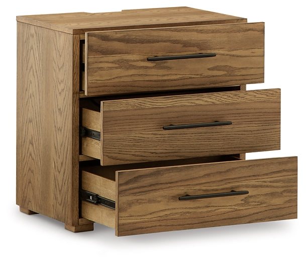 Dakmore Three Drawer Night Stand Huntsville Furniture Outlet