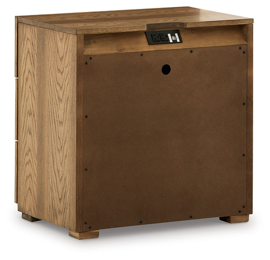 Dakmore Three Drawer Night Stand Huntsville Furniture Outlet