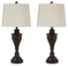 Darlita Metal Table Lamp (2/CN) Huntsville Furniture Outlet