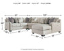 Dellara 4-Piece Sectional with Chaise Huntsville Furniture Outlet