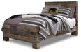 Derekson Full Panel Bed with Mirrored Dresser, Chest and 2 Nightstands Huntsville Furniture Outlet